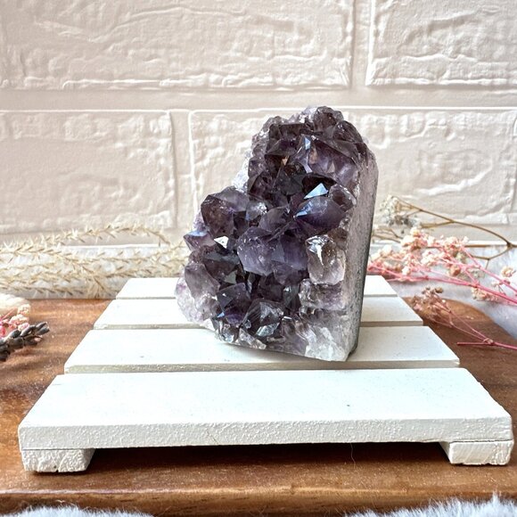Beautiful Small Amethyst Cut Base | Raw Amethyst Cluster - Picture 10 of 10